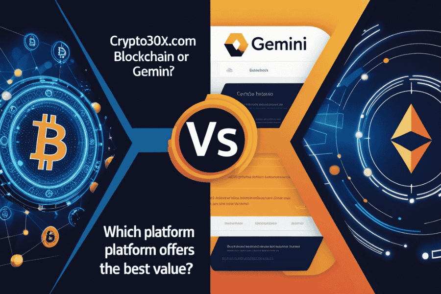 Crypto30x.com Blockchain or Gemini – Which Platform Offers the Best Value?